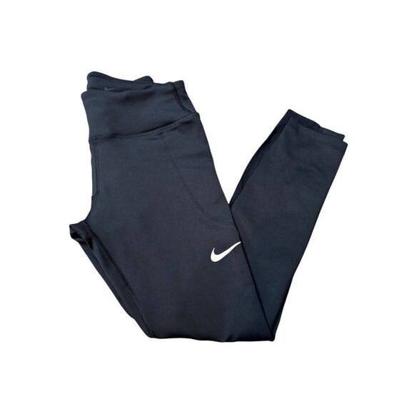 Nike Womens Dri-FIT XS Black Leggings 23" inseam - Picture 7 of 8